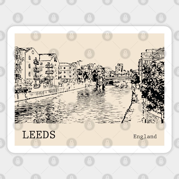 Leeds England Magnet by Lakeric